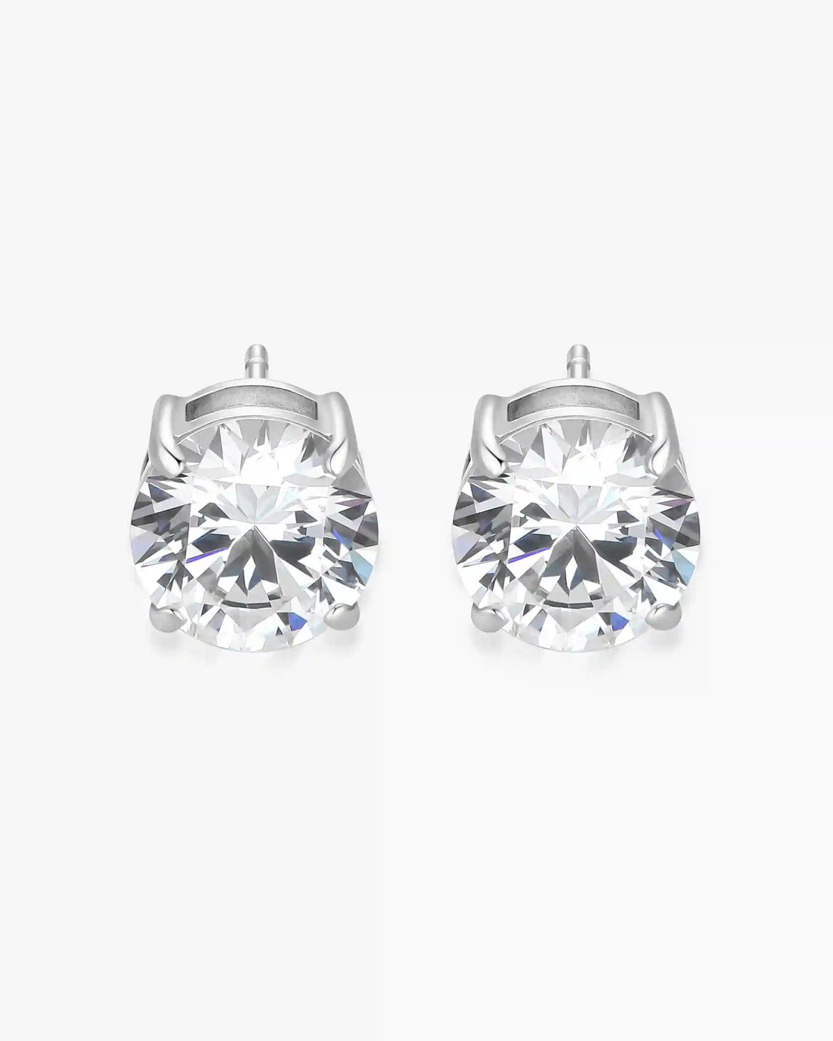 Classic Round Stud Earrings 8mm