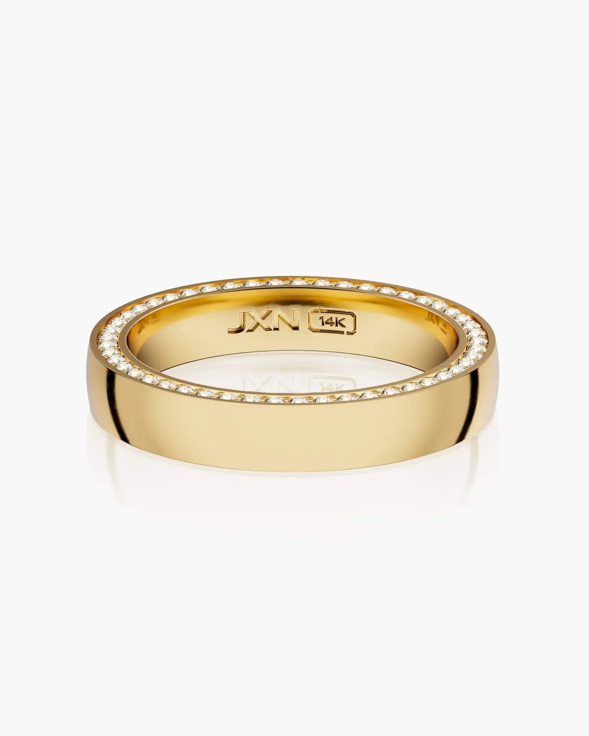 Modern Classic Diamond Framed Band 4mm