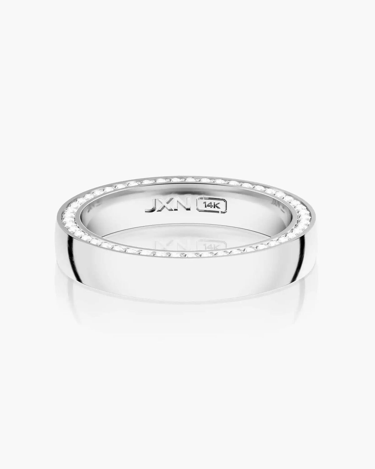 Modern Classic Diamond Framed Band 4mm