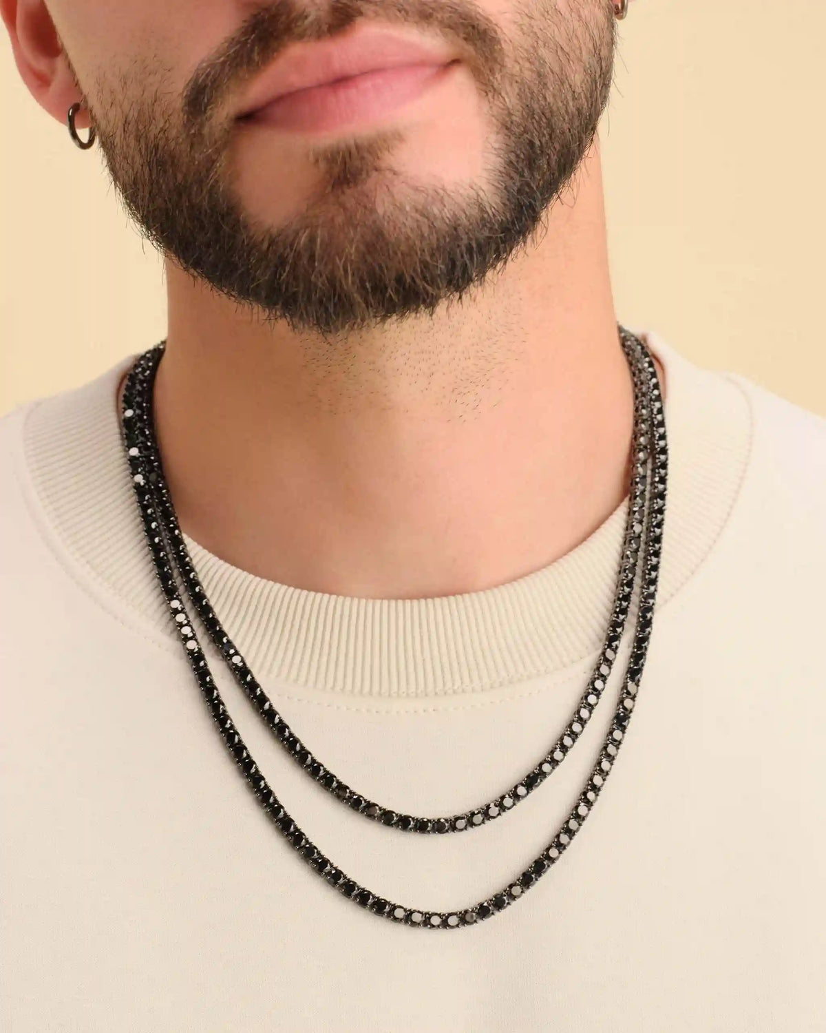 Tennis Chain Stack Round Cut