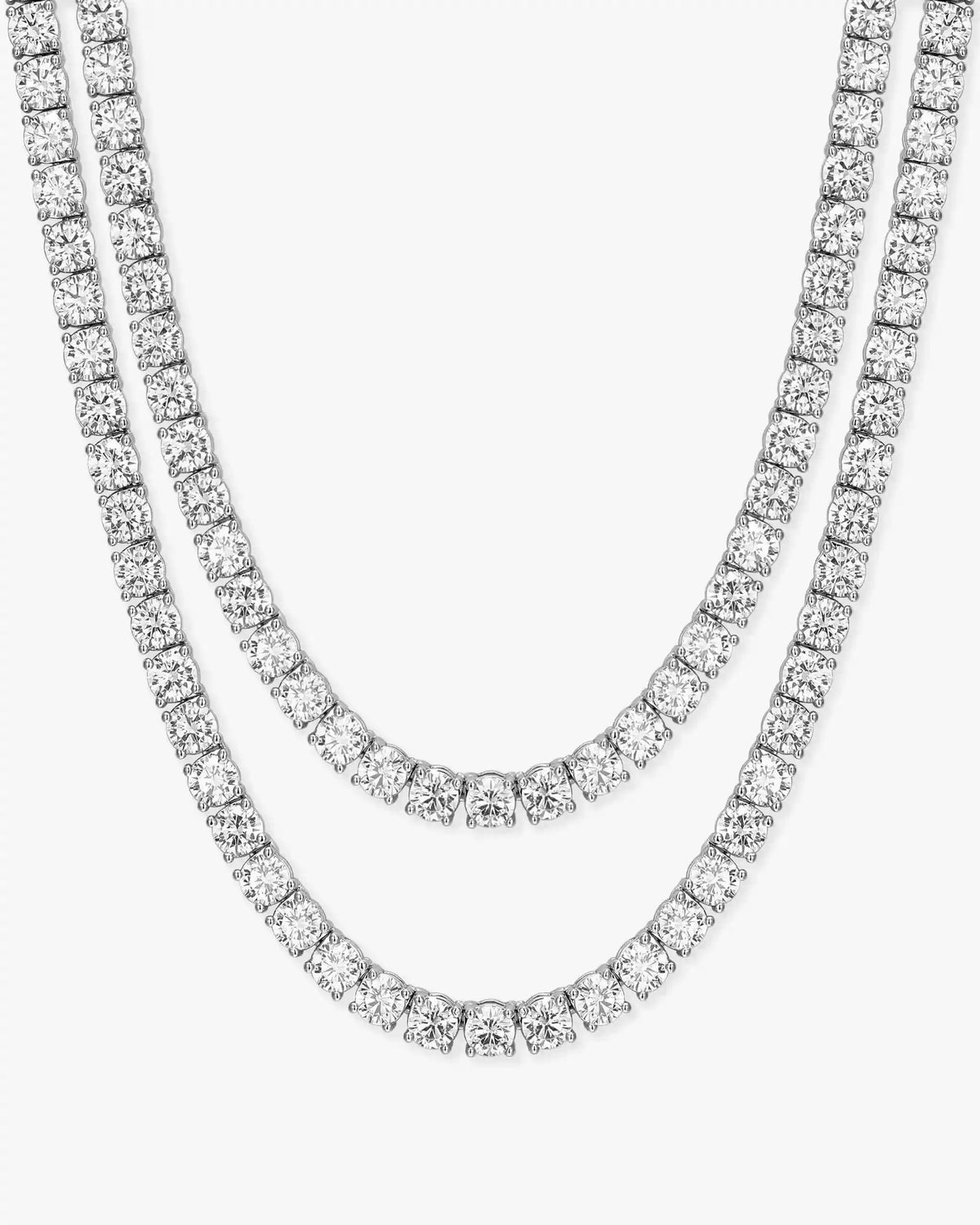 Tennis Chain Stack Round Cut