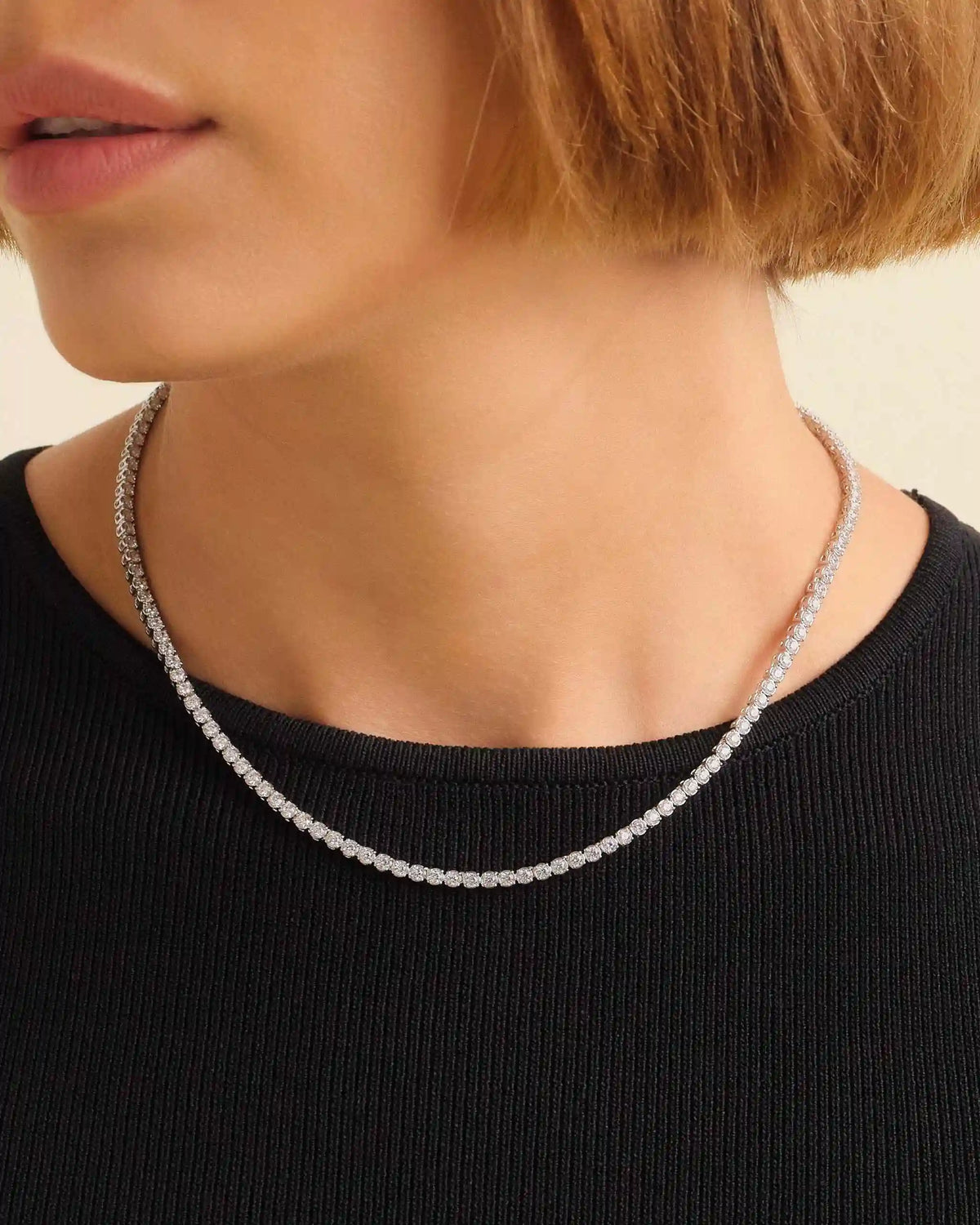 Women's Tennis Chain Round Cut 3mm