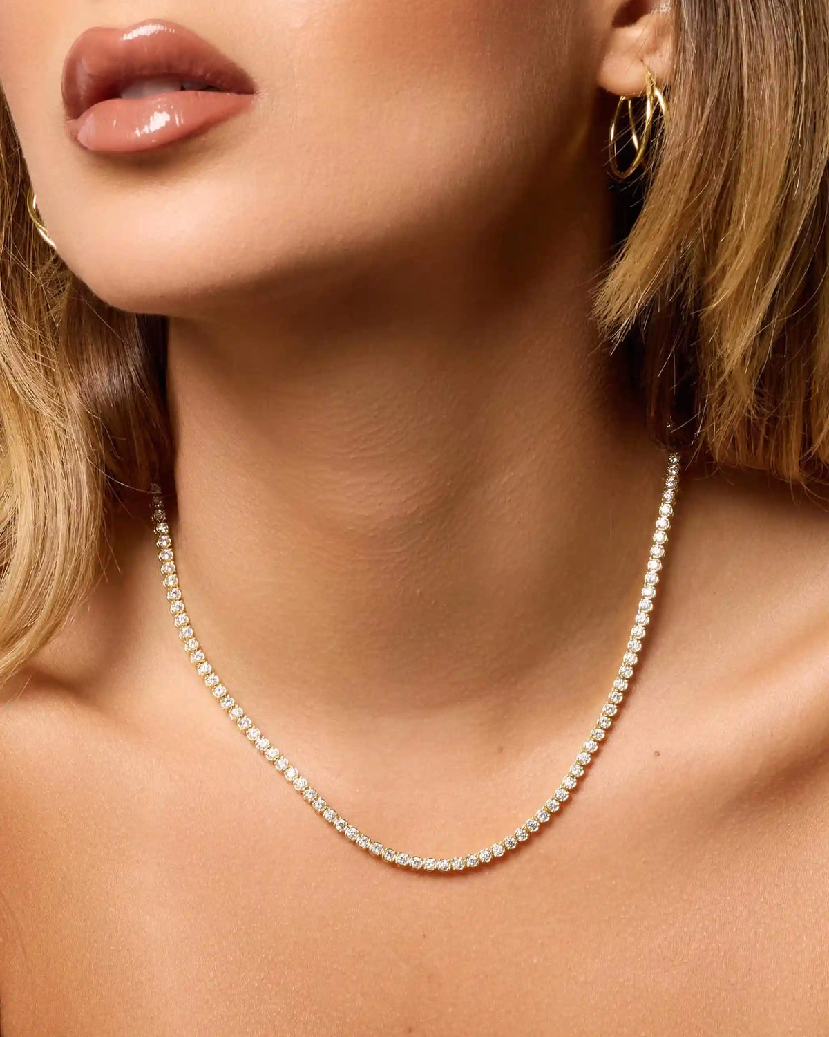 Women's Tennis Chain Round Cut 3mm